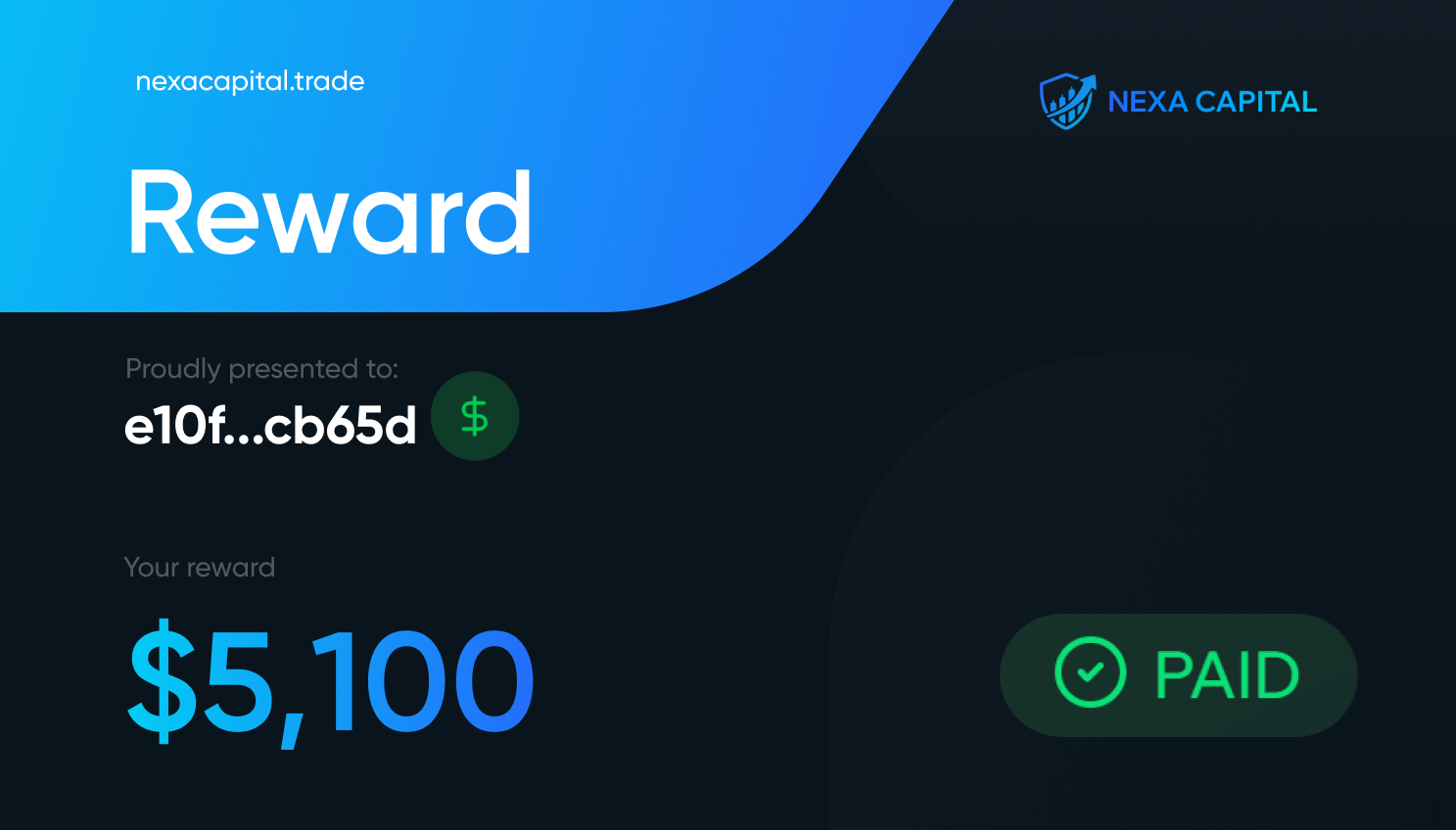 Payout $5,100